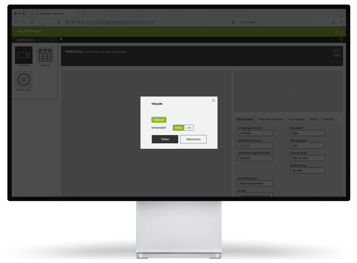 myConnect VideoCall - Versandart w&auml;hlen